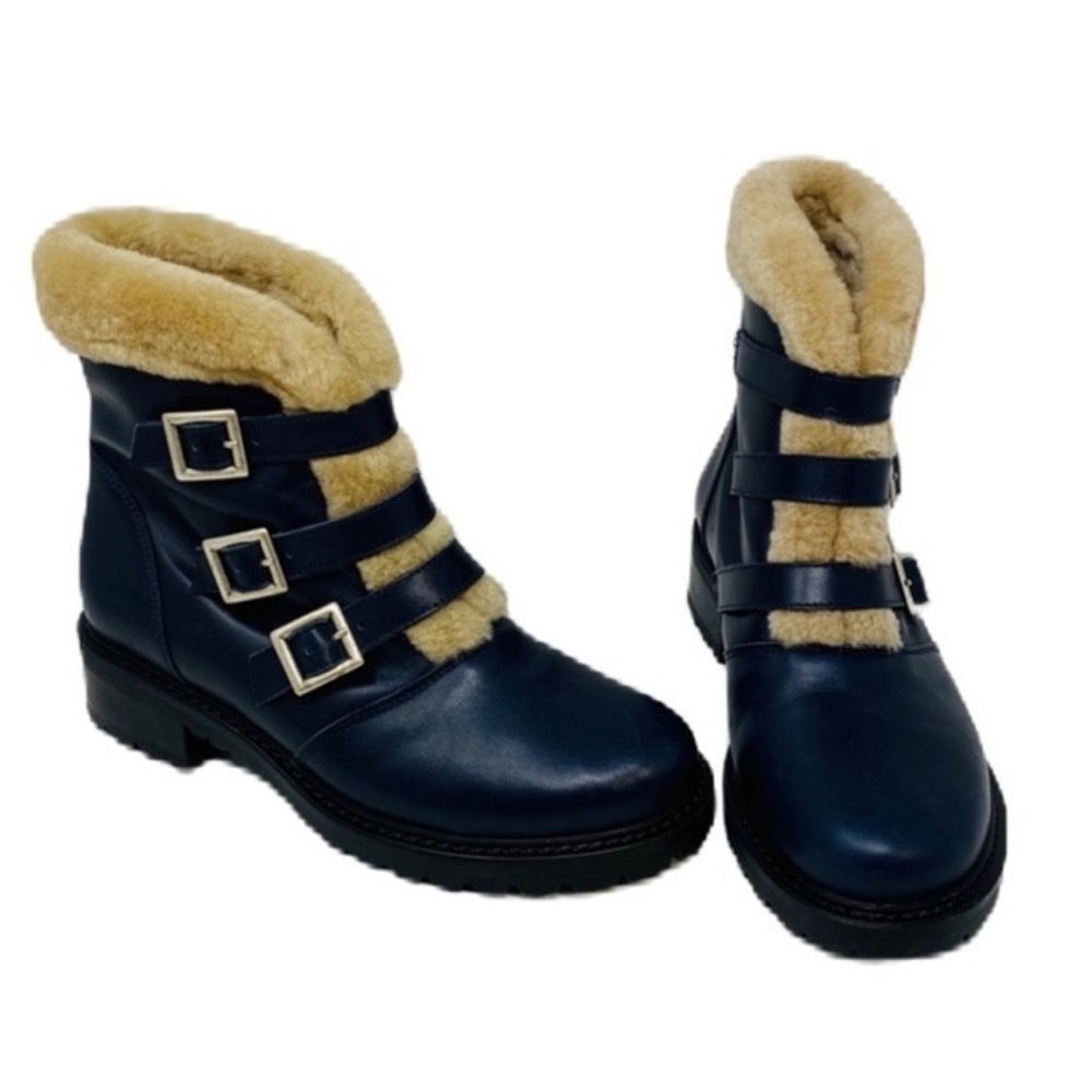 BARNEYS NEW YORK Leather & Fur Booties US 6  $795 NWT